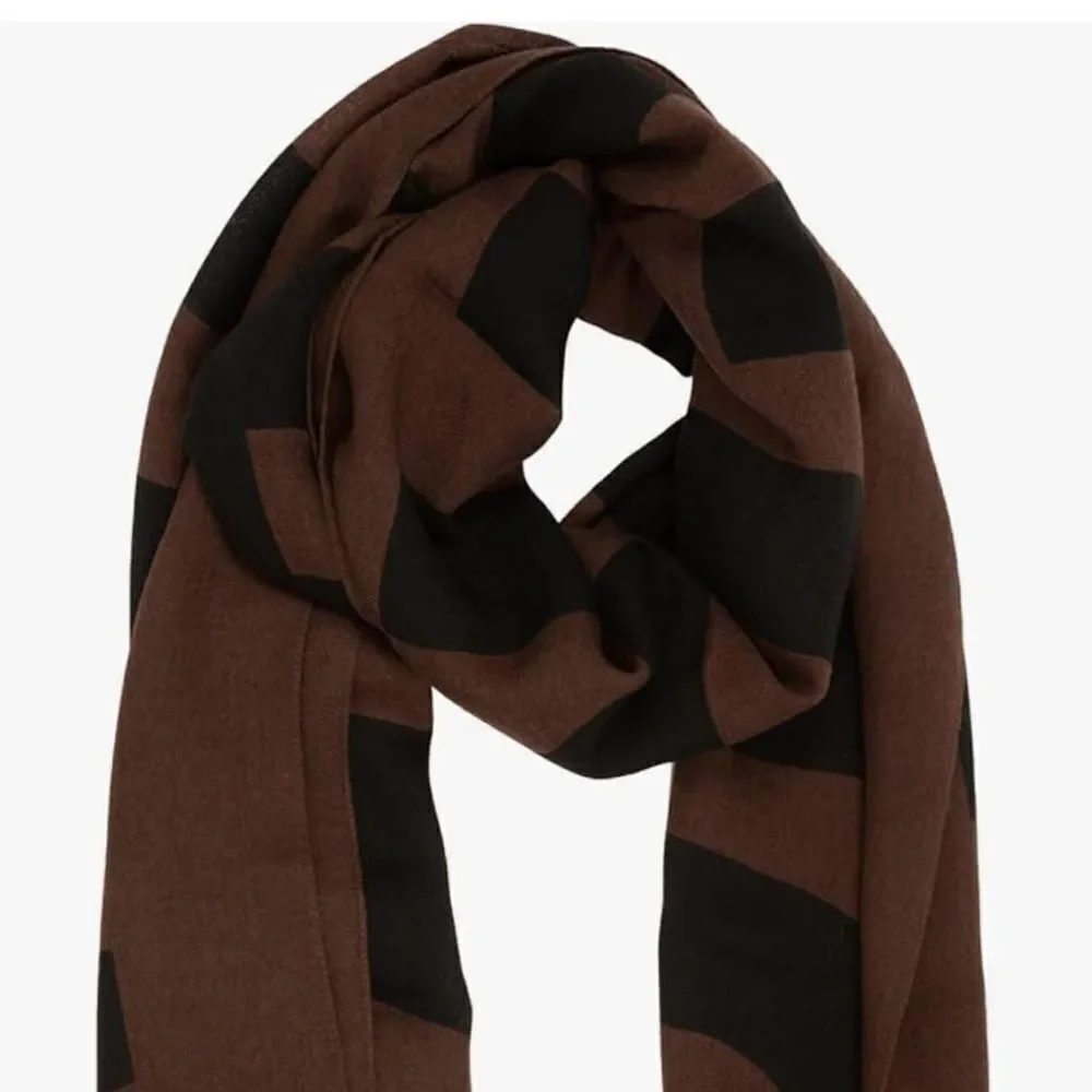 NWT Moschino scarf 50118M5134 COL 019 Wool Brown shawl stole $ 330.00